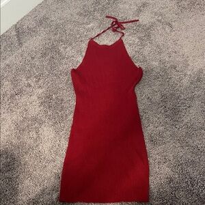 Chic Backless Red Dress